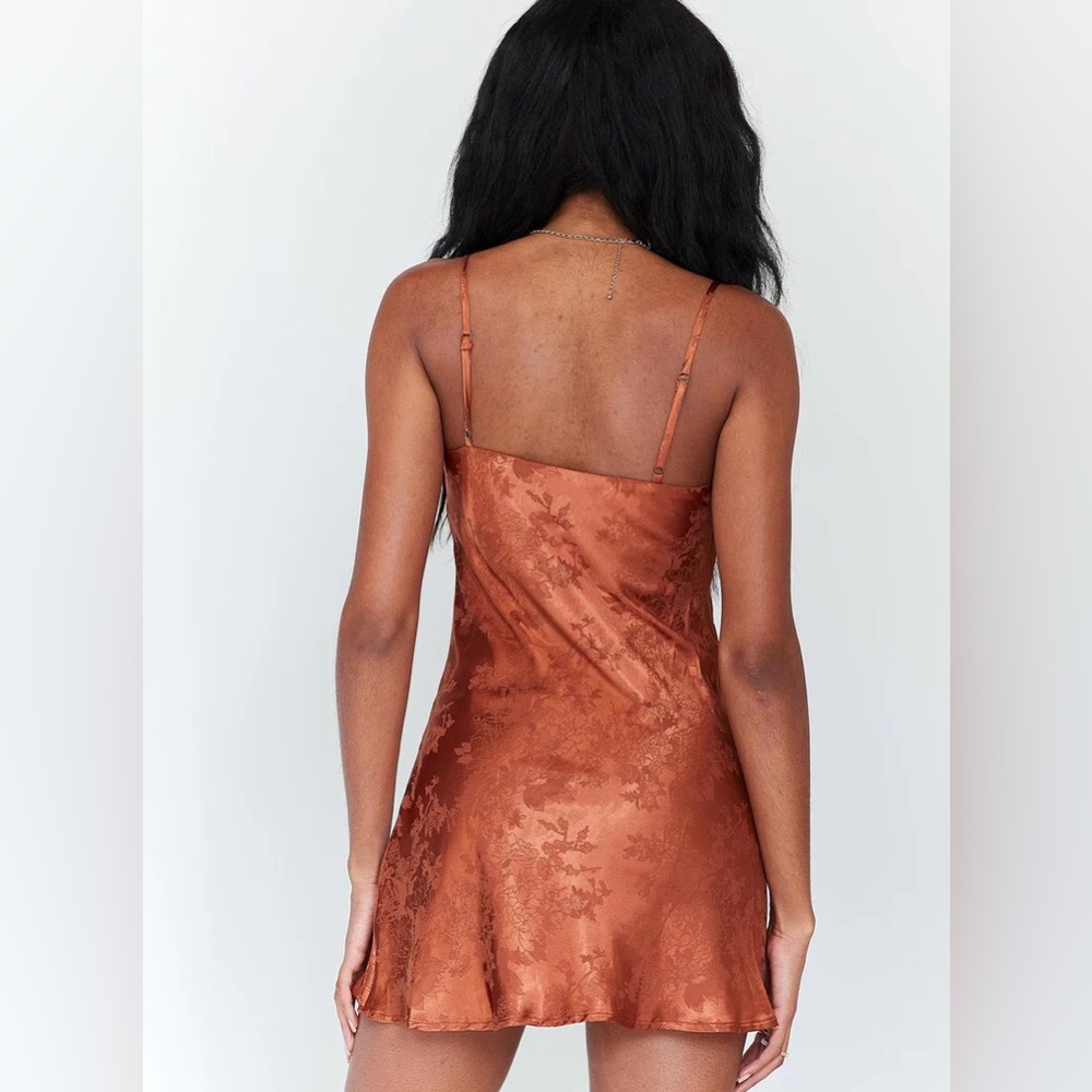 Norman mini dress (rust)